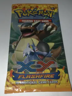 Sealed Pokemon TCG XY Flashfire Booster Pack - 10 Cards Kangaskhan - Image 1