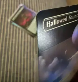 magic the gathering 8 card lot,unfinity,hallowed fountain foil,rampant growth. - Image 2