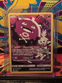 Pokemon TCG Koffing Cosmic Eclipse Secret Rare Card 243/236 NM Condition - Image 1