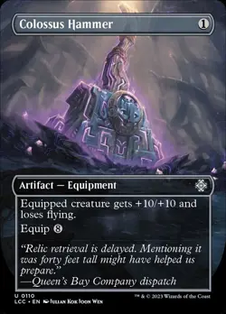 Colossus Hammer ** Borderless ** #110 - CMR: Lost Caverns of Ixalan - NM MTG - Image 1