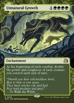 Unnatural Growth ** Showcase ** #62 - Wilds of Eldraine: Enchanting Tales NM MTG - Image 1