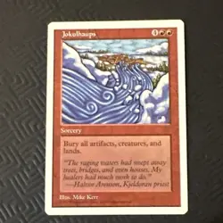 Jokulhaups x1 5th edition Ex Cond see front and back pics small divot - Image 1