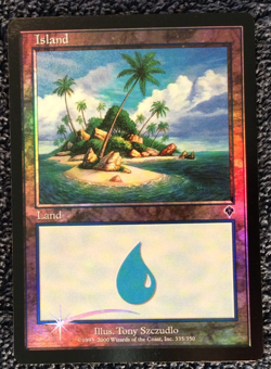 ISLAND (335) foil Invasion Magic the Gathering Unplayed Near Mint - Image 1