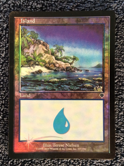 ISLAND (337) foil Invasion Magic the Gathering Unplayed Near Mint - Image 1