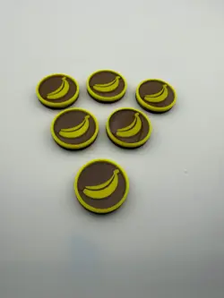 3D Printed Banana Artifact Tokens for MTG Commander – Kibo Monkey Deck Accessory - Image 2