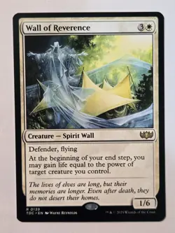 MTG Wall of Reverence Tarkir: Dragonstorm Commander 0139 Regular Rare - Image 2