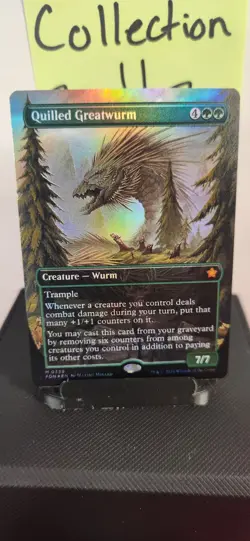 Quilled Greatwurm (Borderless) Foundations Foil - Image 1