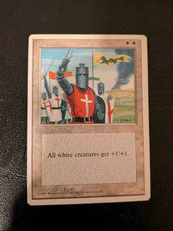Magic the Gathering ~ MTG ~ 1x Crusader ~ M/NM ~ 4th Edition - Image 1