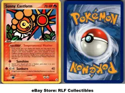 2004 Pokemon, EX Hidden Legends, #24/101 Sunny Castform, Rare - Image 1
