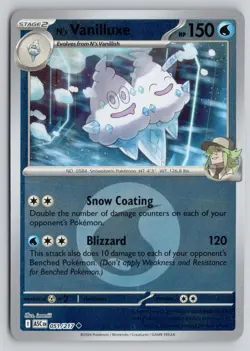 N'S VANILLUXE 051/217 ME: ASCENDED HEROES POKEMON REVERSE HOLO NM - Image 1
