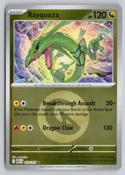 RAYQUAZA (ENERGY SYMBOL PATTERN) 153/217 ASCENDED HEROES POKEMON REVERSE HOLO NM - Image 1