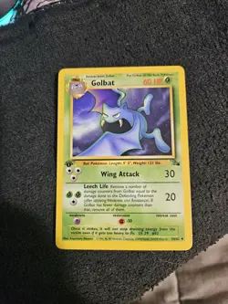 Pokemon TCG Golbat 34/62 1st Edition Fossil LP - Image 1