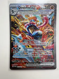 Pokemon Maskerade im Zwielicht Quajutsu ex Art 214/167 Near Mint deutsch Karte - Image 1