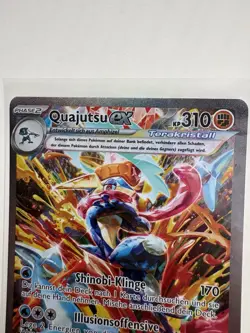 Pokemon Maskerade im Zwielicht Quajutsu ex Art 214/167 Near Mint deutsch Karte - Image 2