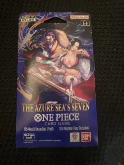 One Piece TCG The Azure Sea's Seven OP14 Sleeved Booster Pack X10 Factory Sealed - Image 3