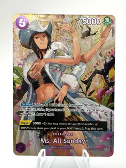 Ms. All Sunday (SP) OP04-064 One Piece Wings of the Captain Super Rare Near Mint - Image 1