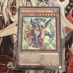 YUGIOH DARK MAGICIAN GIRL THE MAGICIAN'S APPRENTICE SECRET RARE ALIN-EN004 NM - Image 1