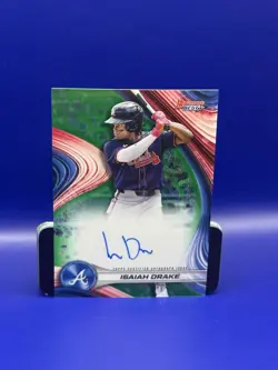 2024 Bowman's Best - Best of 2024 Autographs Isaiah Drake #B24-ID Green... - Image 1
