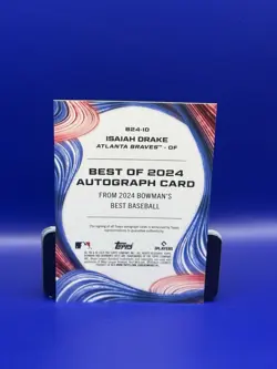 2024 Bowman's Best - Best of 2024 Autographs Isaiah Drake #B24-ID Green... - Image 2