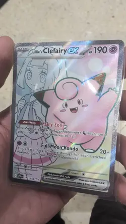 Pokemon TCG Journey Together Lillies Clefairy EX Card 173/159 - Image 1