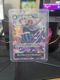 One Piece CCG Mr.2.Bon.Kurei (Bentham) Alt Art OP14-091 The Azure Sea's Seven - Image 1