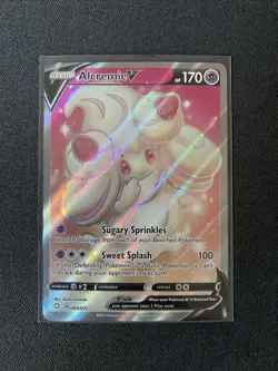 Pokemon 2021 Shining Fates Alcremie v Full Art Holo Ultra Rare Card #064/072 - Image 1