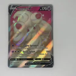 Alcremie V 064/072 Shining Fates NM Full Art Ultra Rare Pokemon Card - Image 1