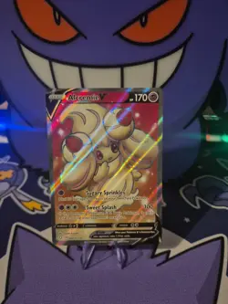 Pokemon Alcremie v Full Art Shining Fates Holo Ultra Rare Card 064/072 NM - Image 1