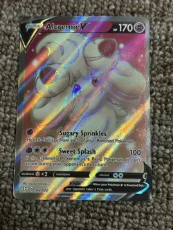 Alcremie V (Full Art) 064/072 Pokemon Ultra Rare Shining Fates Card NM - Image 1