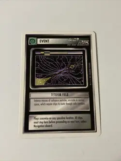 Star Trek CCG Event Tetryon Field Common Card - Image 1