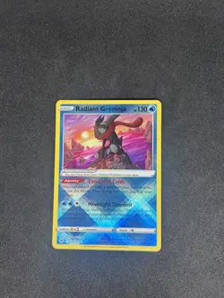 Pokemon Radiant Greninja 046/189 Astral Radiance NM Radiant Rare Holo Card - Image 1