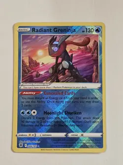 Radiant Greninja 046/189 Rare Astral Radiance Pokemon Holo ✨ Ships Next Day - Image 1