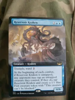 MTG Reservoir Kraken (Extended Art) - Streets of New Capenna Card # 413 - Image 1