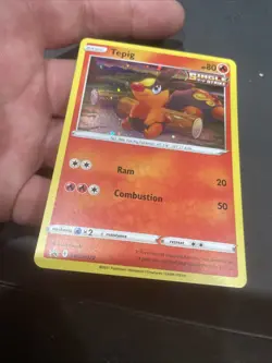 Tepig SWSH172 Black Star Promo Cosmos Holo Rare Pokemon Card - Image 2