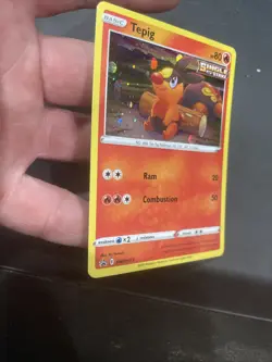 Tepig SWSH172 Black Star Promo Cosmos Holo Rare Pokemon Card - Image 3