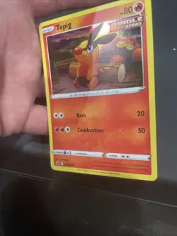 Tepig SWSH172 Black Star Promo Cosmos Holo Rare Pokemon Card - Image 4