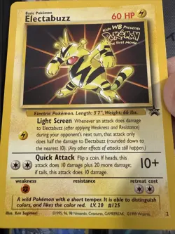 Electabuzz - Black Star Promo - #2 - Movie Pokemon 2000 Movie Card MP T2 - Image 1