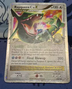Pokemon Rayquaza C Lv. X 146/147 Supreme Victors Holo Rare Card - Image 4