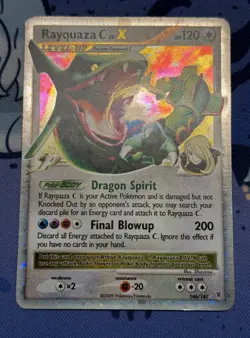 Pokemon Rayquaza C Lv. X 146/147 Supreme Victors Holo Rare Card - Image 5