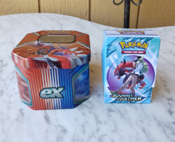 POKEMON TRADING CARD GAME KORAIDON TIN 2023 SCARLET VIOLET JOURNEY TOGETHER CARD - Image 1