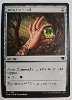MTG Magic The Gathering Card Moss Diamond Artifact Commander 2020 - Image 1