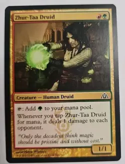 MTG Magic The Gathering Card Zhur-Taa Druid Creature Human Druid Dragon's Maze - Image 1