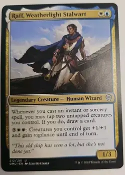 MTG Magic The Gathering Card Raff, Weatherlight Stalwart Legendary Creature DMU - Image 1