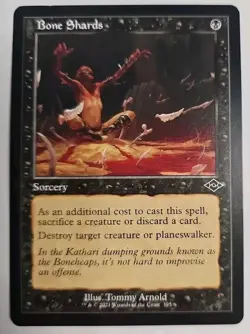 MTG Magic The Gathering Card Bone Shards Sorcery Black Modern Horizons - Image 1