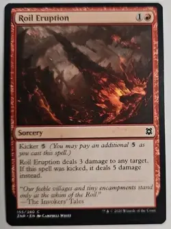 MTG Magic The Gathering Card Roil Eruption Sorcery Red Zendikar Rising 2020 - Image 1