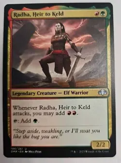 MTG Magic The Gathering Card Radha, Heir to Keld Legendary Creature Elf Warrior - Image 1