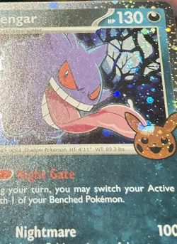 MOON & BODY DOUBLE WHOLE SWIRL 🌀💫 BLEED Gengar 057/091 Halloween Holo Pokemon - Image 3