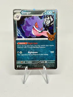 MOON & BODY DOUBLE WHOLE SWIRL 🌀💫 BLEED Gengar 057/091 Halloween Holo Pokemon - Image 5