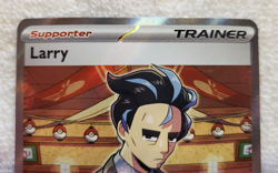 Larry [trainer-supporter] 235/182 RR full art Paradox Rift SV04 Pokemon TCG NM - Image 2