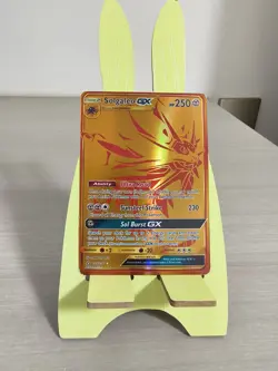 2017 PTCG Pokemon Sun/Moon Prism English Version Holo Ultra Solgaleo GX 173/156 - Image 1